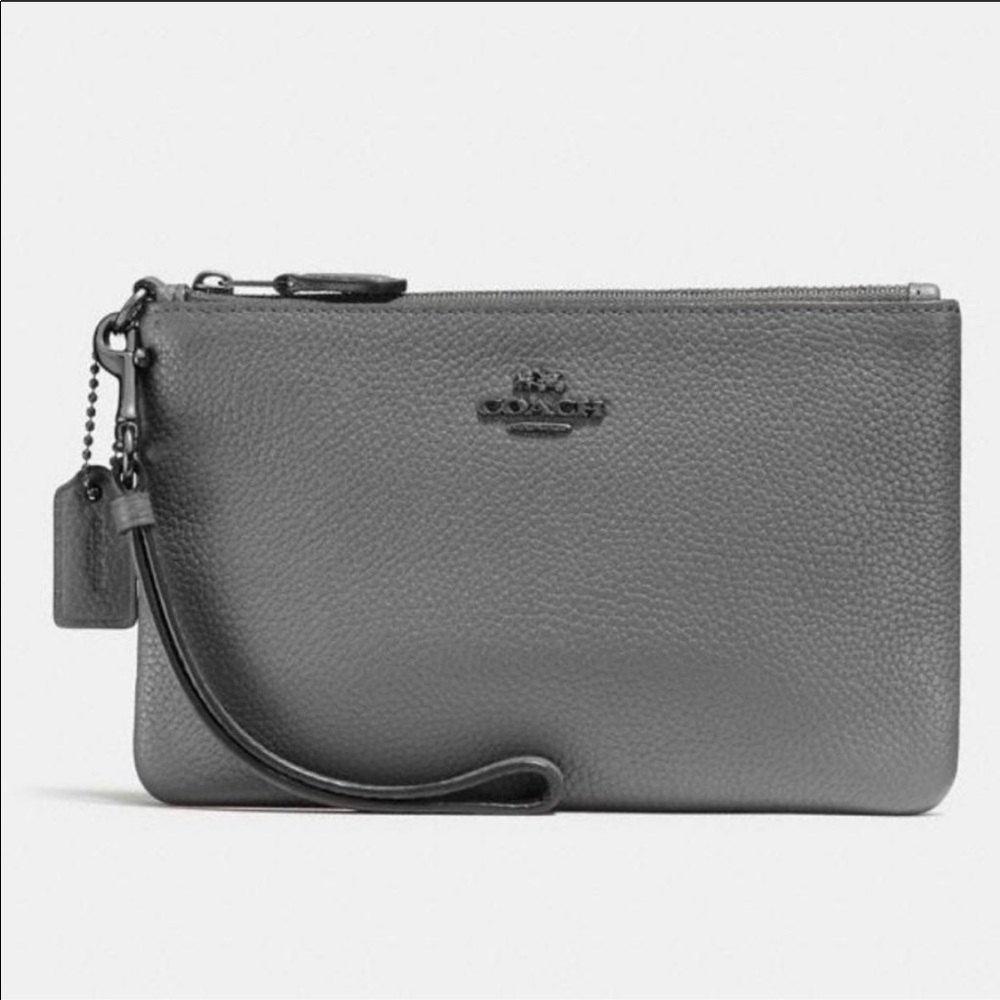 COACH Heather Grey Wristlet ($75 VALUE)